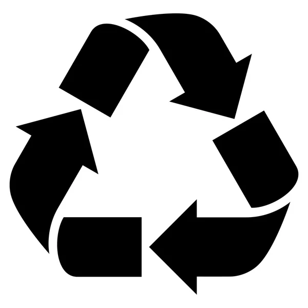 Flache Vektorsymbole recyceln — Stockvektor