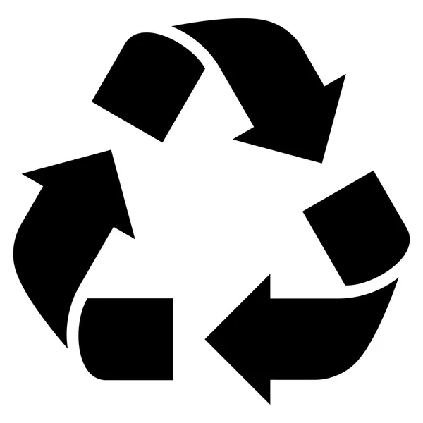 Flache Vektorsymbole recyceln — Stockvektor