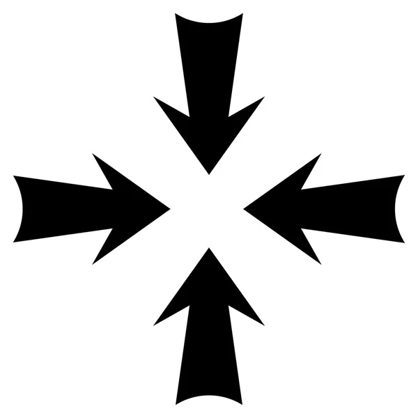 Reduzieren Pfeile flache Vektor-Symbol — Stockvektor