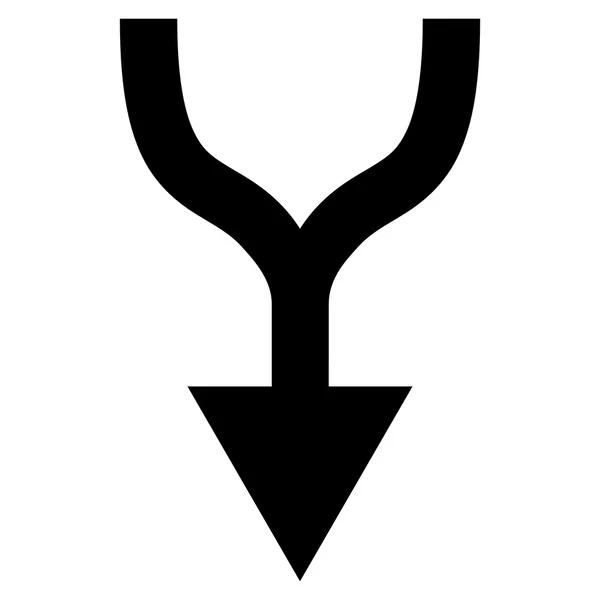 Kombinace šipky dolů plochý vektorové ikony — Stockový vektor