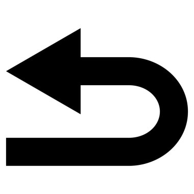 Sol düz vektör simge açmak