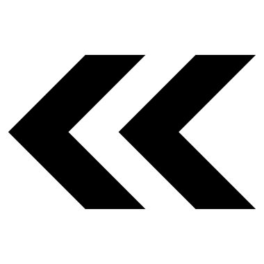 Shift Sol düz vektör simgesi