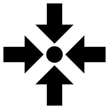 Oklar düz vektör simge küçültmek