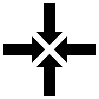 Oklar düz vektör simge sıkıştırmak