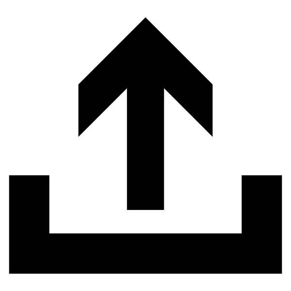 Platte Vector pictogram uploaden — Stockvector