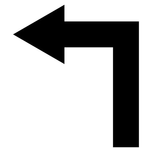 Векторная икона поворота налево — стоковый вектор