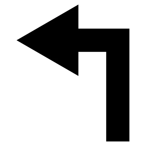 Gire a la izquierda plana Vector icono — Archivo Imágenes Vectoriales