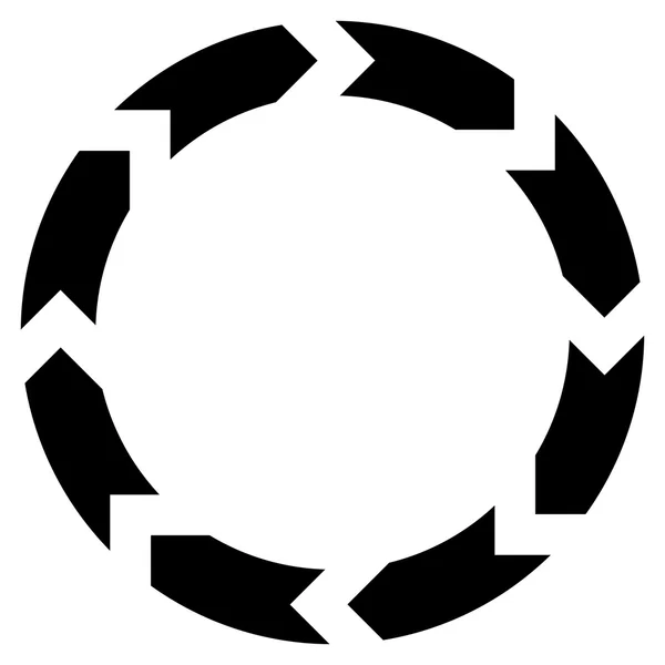 Icono de vector plano de circulación — Vector de stock