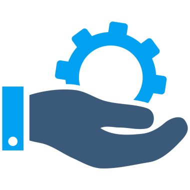 Hizmet düz vektör simgesi