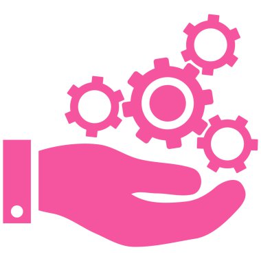 Mekanik Servisi düz vektör simgesi