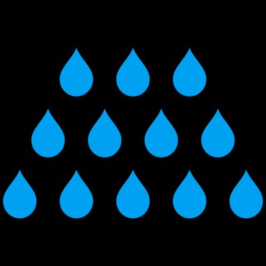 Damla düz vektör simgesi