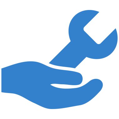 servis düz vektör sembolünü onar