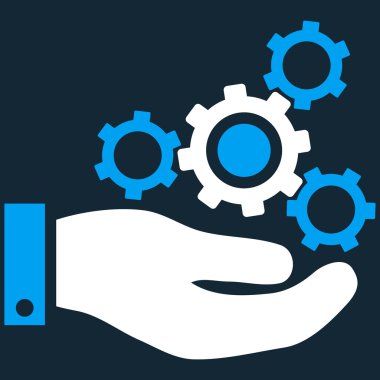 Mekanik Servisi düz vektör simgesi