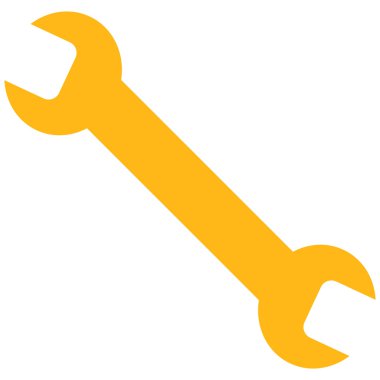 Wrench Flat Vector Symbol