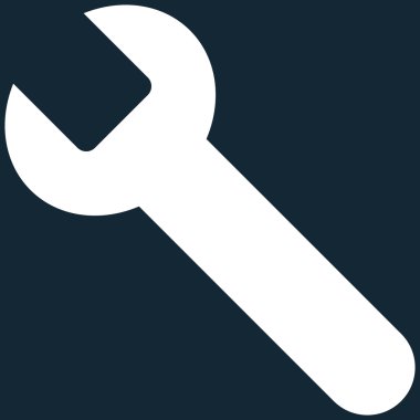 Wrench Flat Vector Symbol