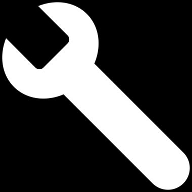 Wrench Flat Vector Symbol