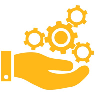 Mekanik Servisi düz vektör simgesi