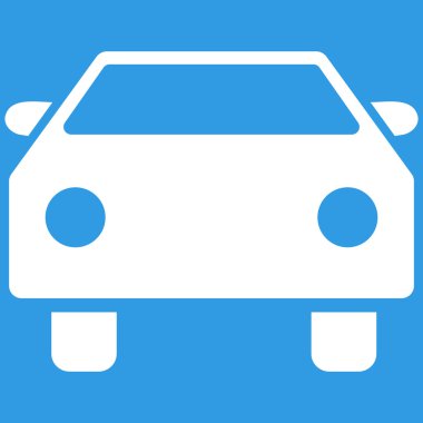 Araba düz vektör simgesi