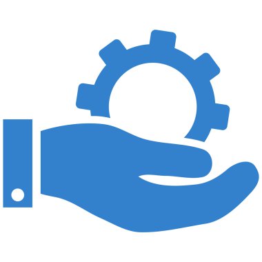 Hizmet düz vektör simgesi