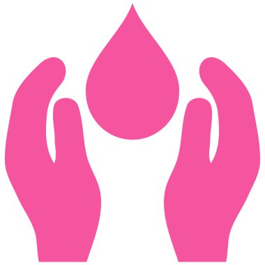 Su bakımı düz vektör simgesi