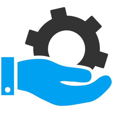 Hizmet düz vektör simgesi