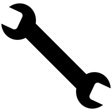 Wrench Flat Vector Symbol