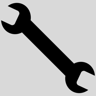Wrench Flat Vector Symbol