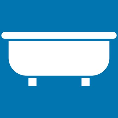 Küvet düz vektör simgesi