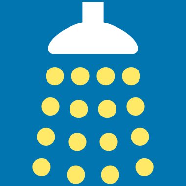 Duş düz vektör simgesi