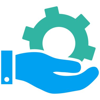 Hizmet düz vektör simgesi