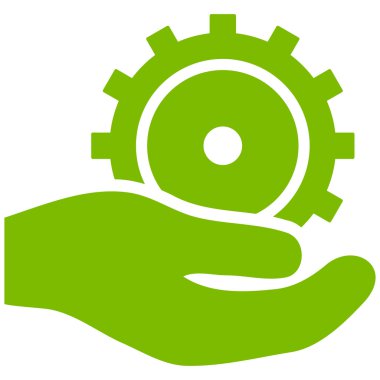 Geliştirme hizmet düz vektör simgesi