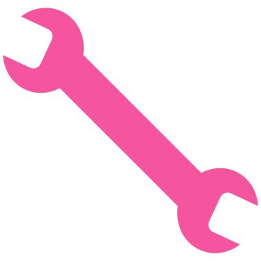 Wrench Flat Vector Symbol