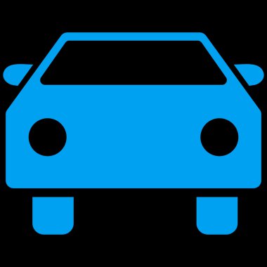 Araba düz vektör simgesi