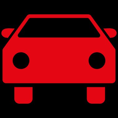 Araba düz vektör simgesi