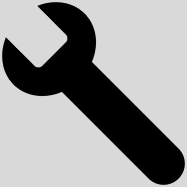 Wrench Flat Vector Symbol