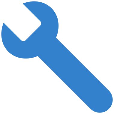 Wrench Flat Vector Symbol