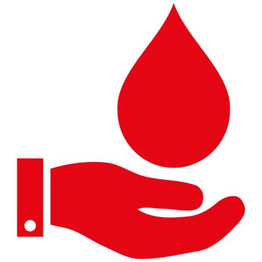 Su hizmet düz vektör simgesi