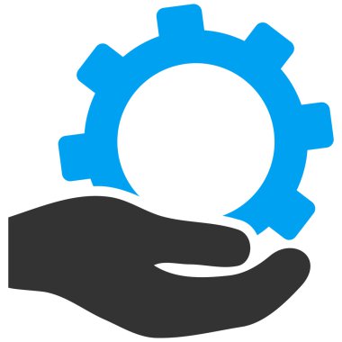 Hizmet düz vektör simgesi