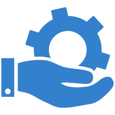 Hizmet düz vektör simgesi