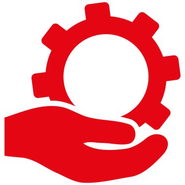 Hizmet düz vektör simgesi