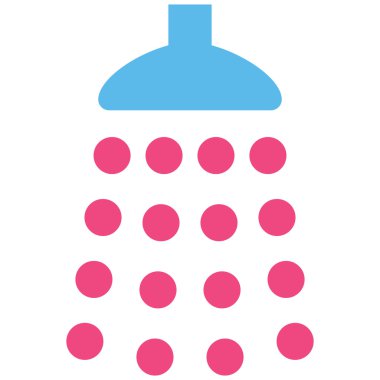 Duş düz vektör simgesi