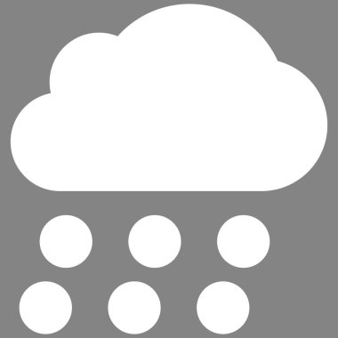 Yağmur bulutu düz vektör simgesi