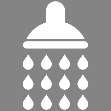 Duş düz vektör simgesi