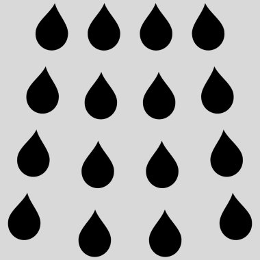 Damla düz vektör simgesi