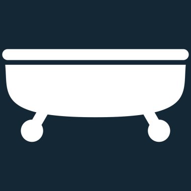 Küvet düz vektör simgesi