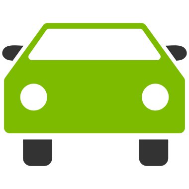 Araba düz vektör simgesi