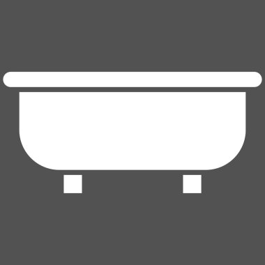 Küvet düz vektör simgesi