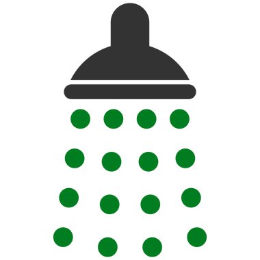 Duş düz vektör simgesi