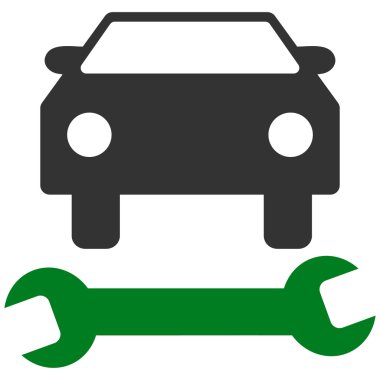 Car Repair Flat Vector Symbol