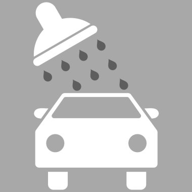 Oto yıkama düz vektör simgesi